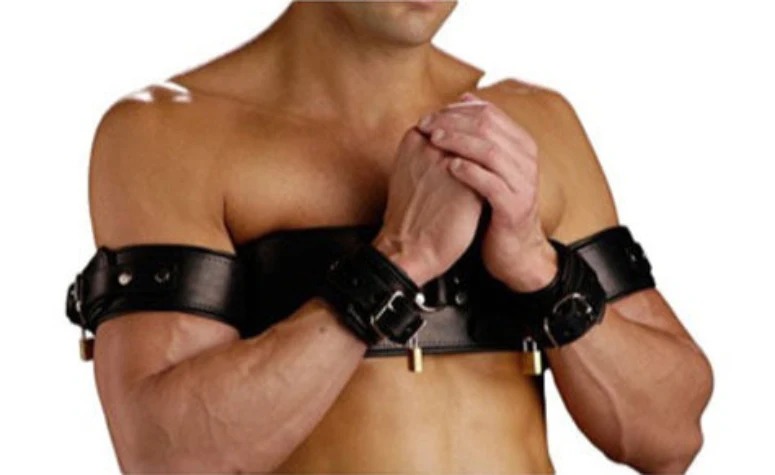 Leather BDSM Arm Binder