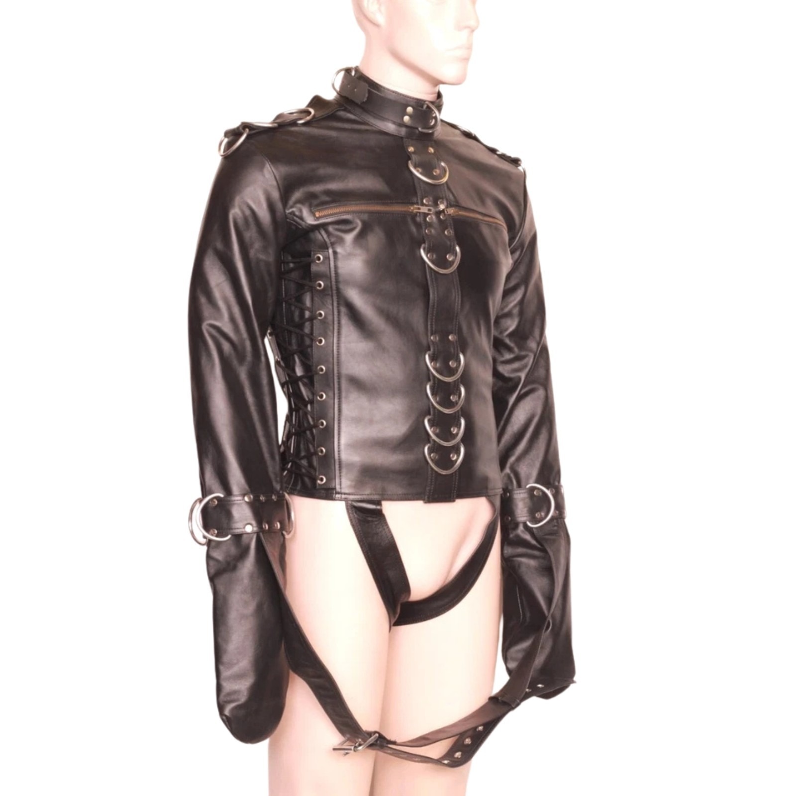 Leather Bondage Straitjacket  — photo 1