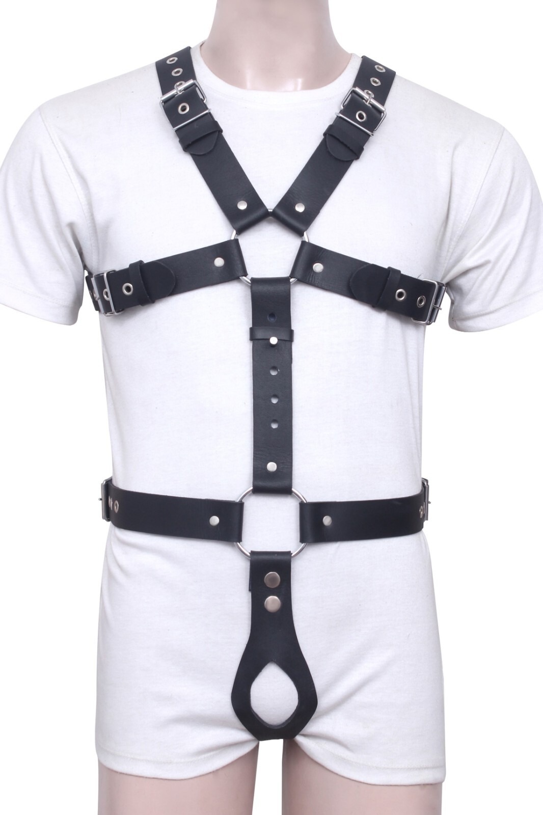 Men's Real Leather Full body Harness