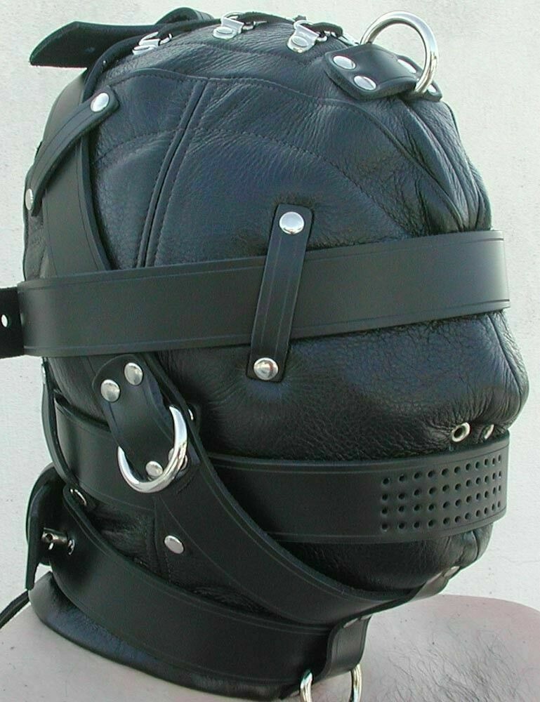 100% GENUINE LEATHER FACE HOOD