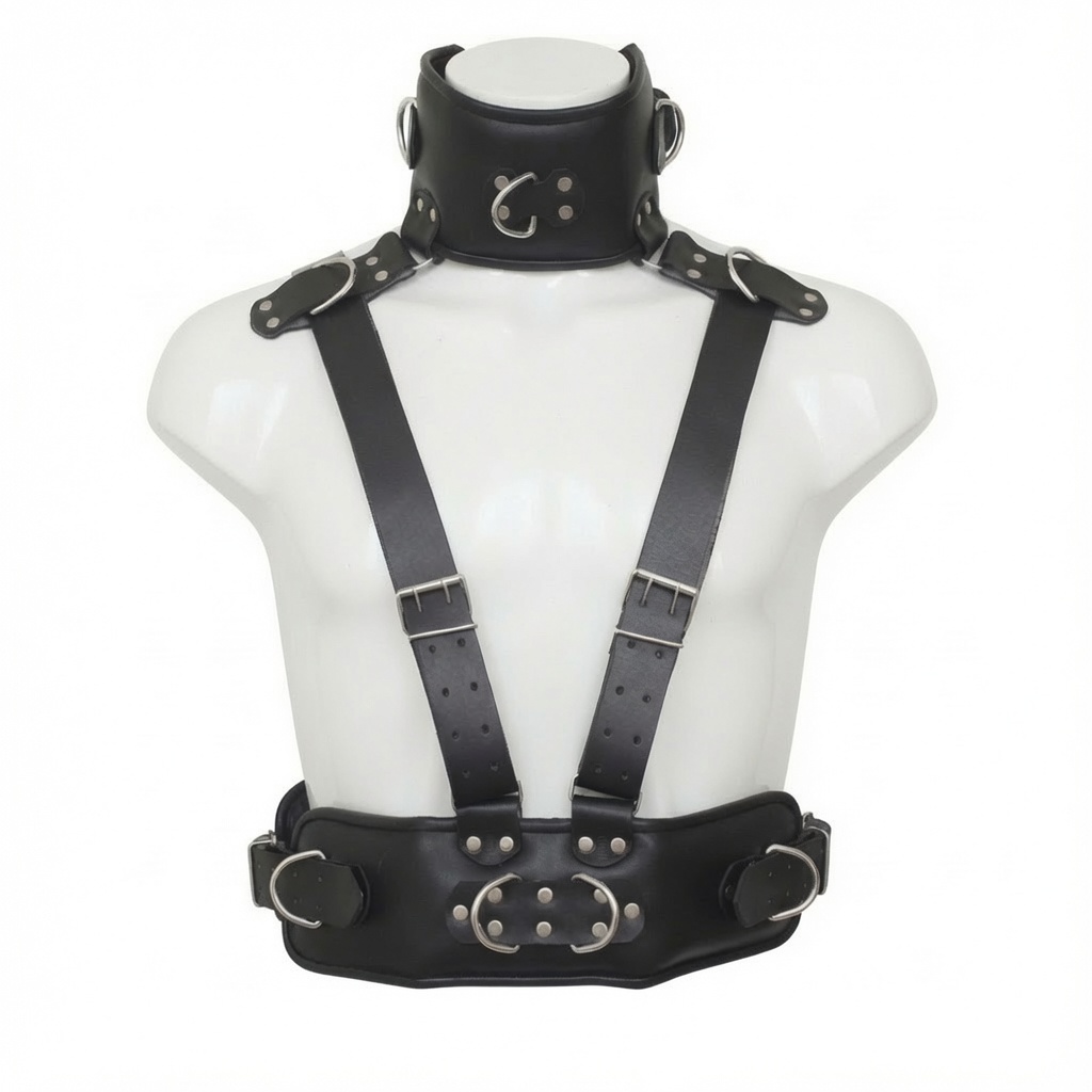 100% Real Leather BDSM Harness — photo 1