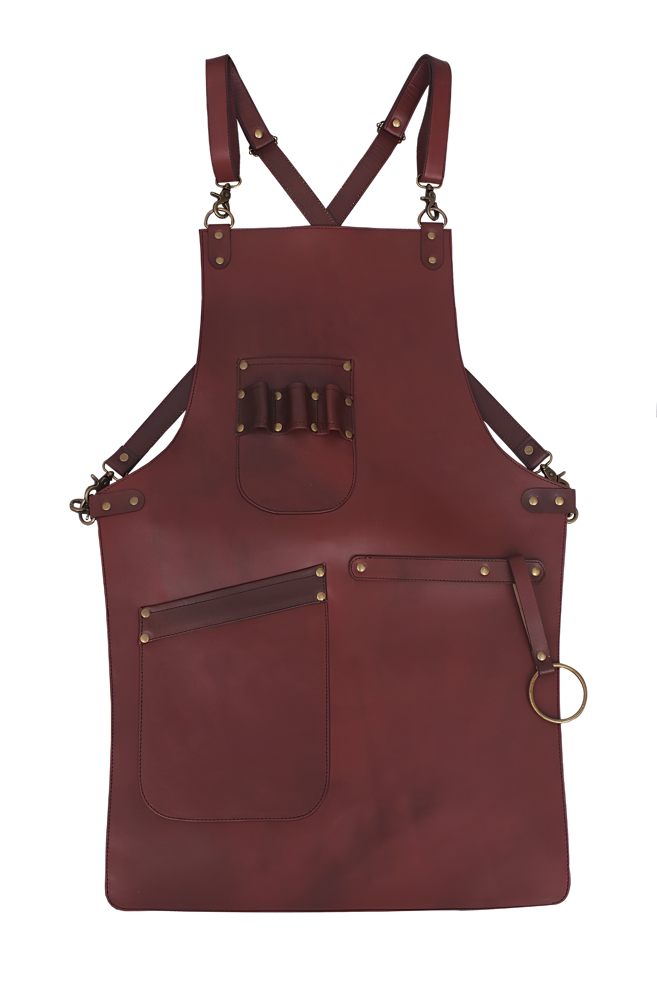 Leather Work Apron with Pockets Chef BBQ Butcher Apron Welders Carpenters Apron — photo 1