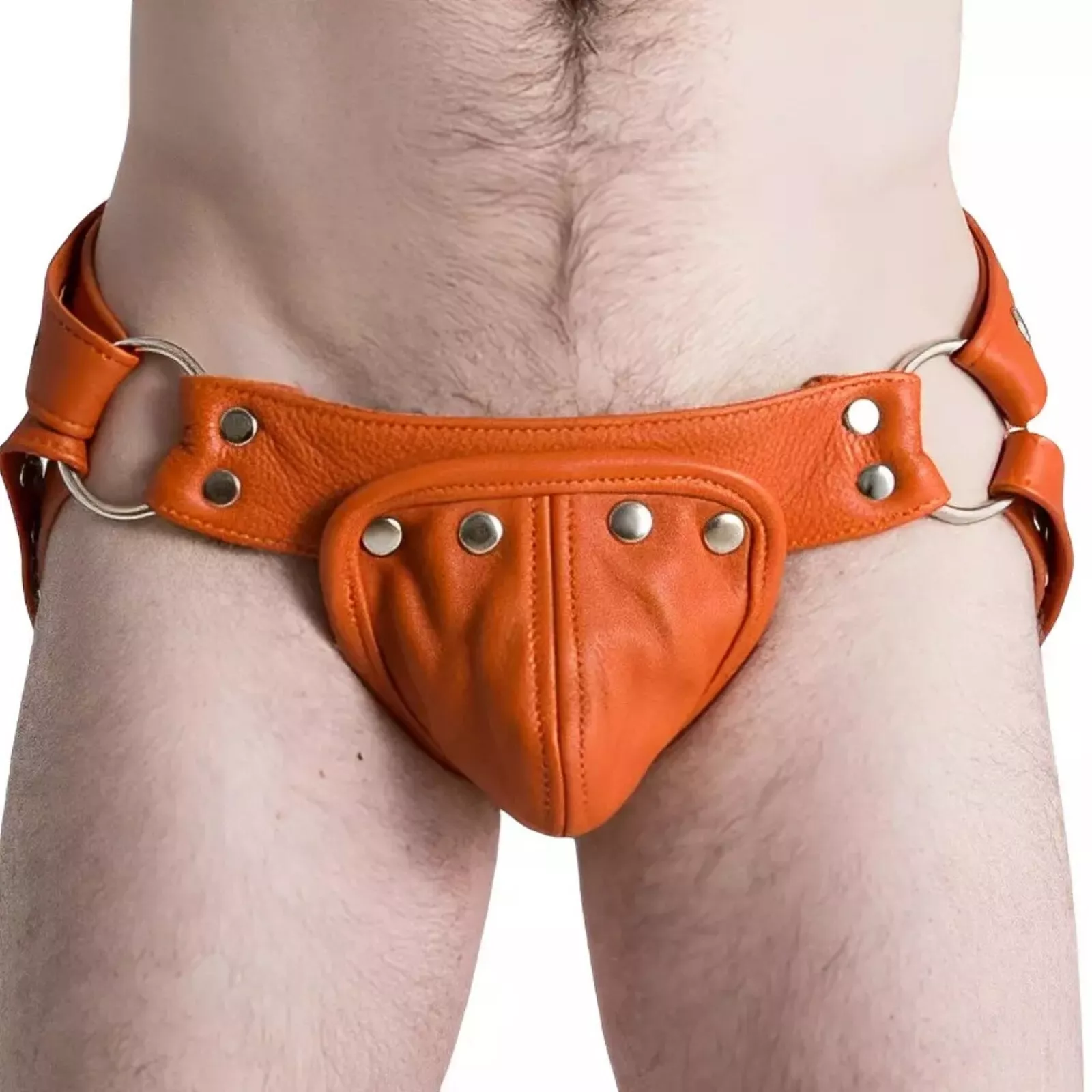 Genuine Leather Gay Jockstrap — photo 1