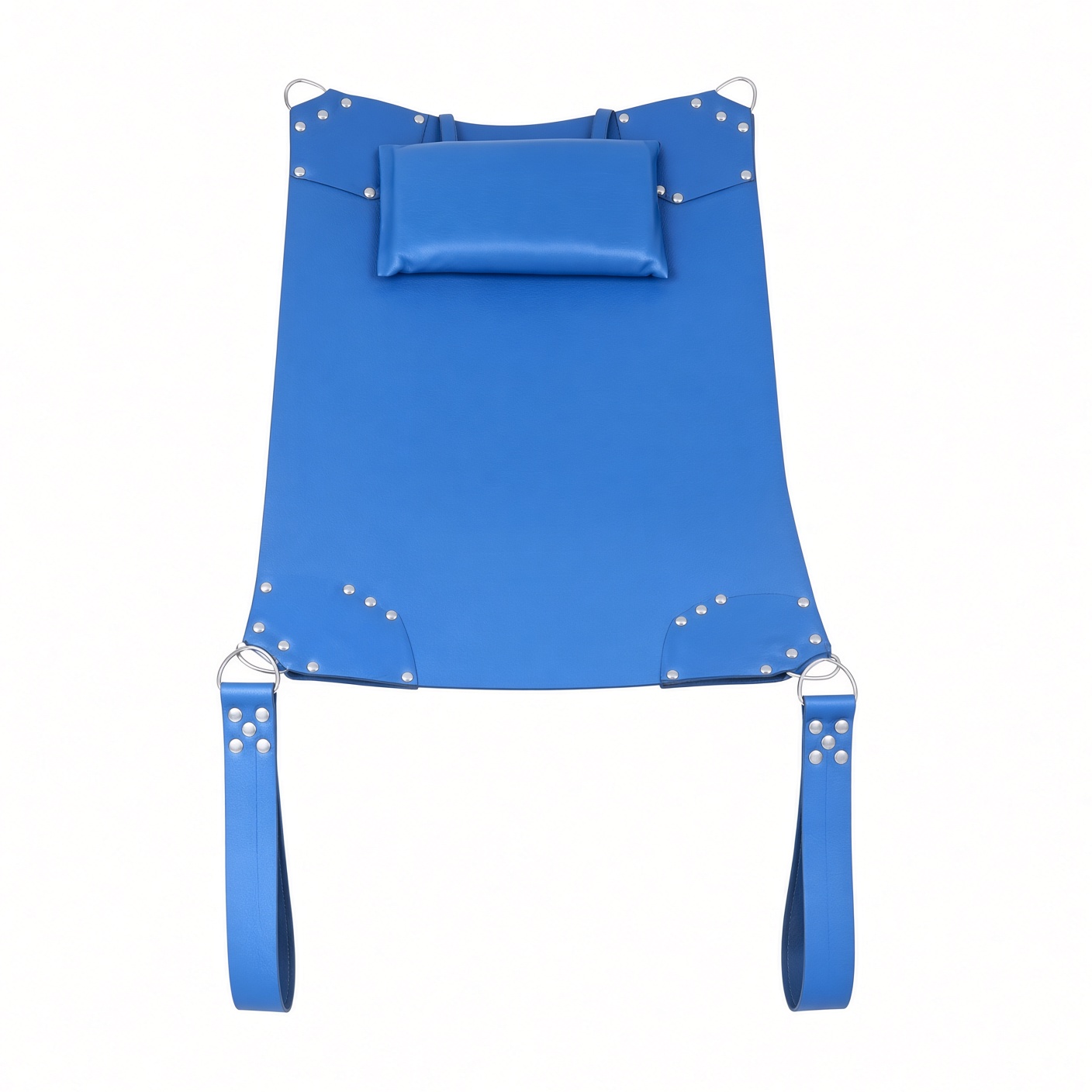 100% Genuine Blue Leather Sex Sling — photo 1