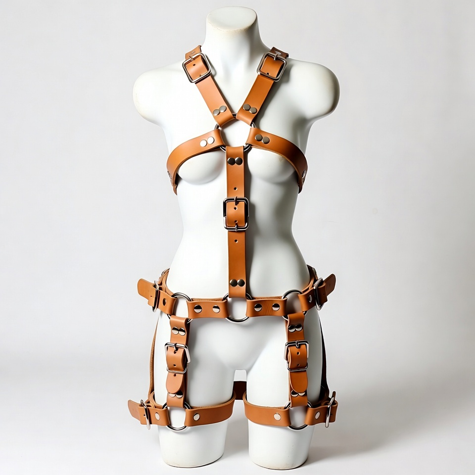 Genuine Leather Bondage Full Body Harness — photo 1